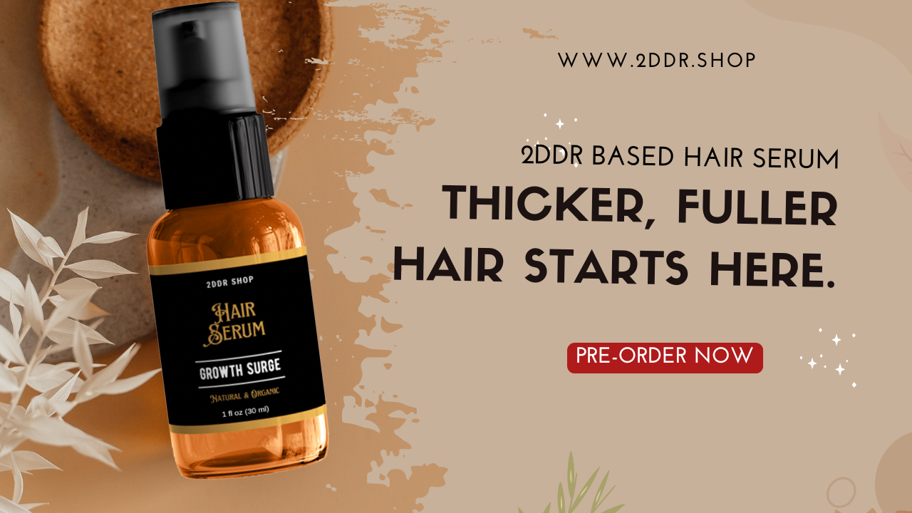Organic Anti-Loss Hair Serum with 2.5% 2dDR
